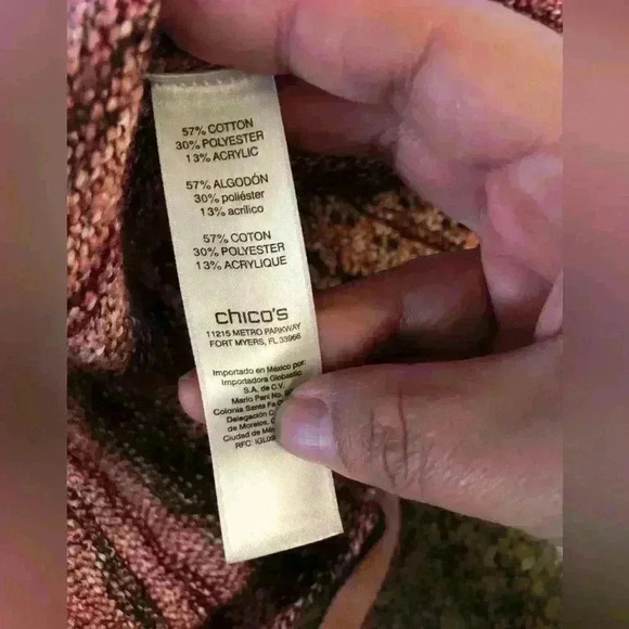 Chicos Knit Brown Shades shrug vest with waist tie Chico size 0 - Picture 6 of 7